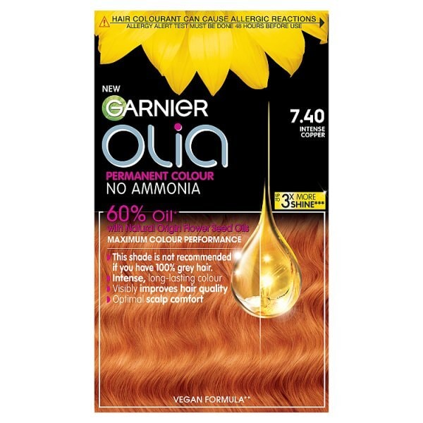 Garnier Olia Bold 7.40 Intense Copper Permanent Hair Dye