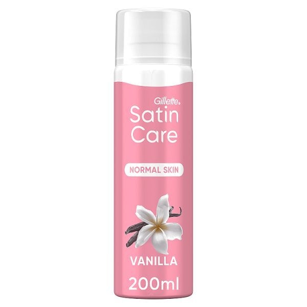 Gillette Satin Care Shave Gel, Vanilla Scent, 200ml