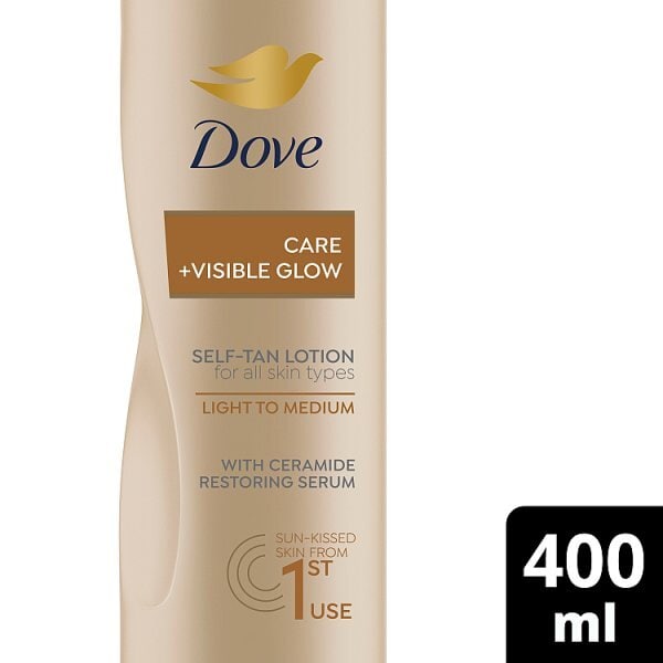 Dove Care + Visible Glow Light to Medium Self Tan Lotion 400 ml