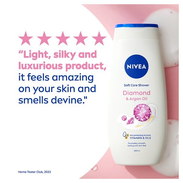 NIVEA Shower Cream Gel, Indulgent Moisture Diamond, 250ml