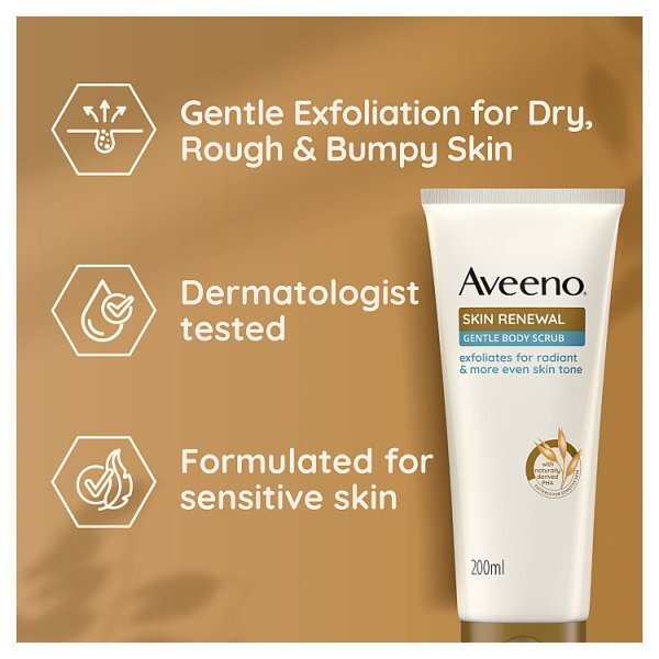 Aveeno Skin Renewal Gentle Body Scrub 200Ml