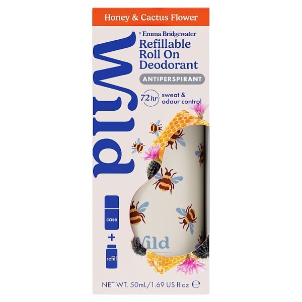 Wild Bee Case Honey & Cactus Roll On Starter Pack 50Ml