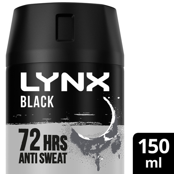 Lynx Antiperspirant Deodorant Aerosol Black 150ml