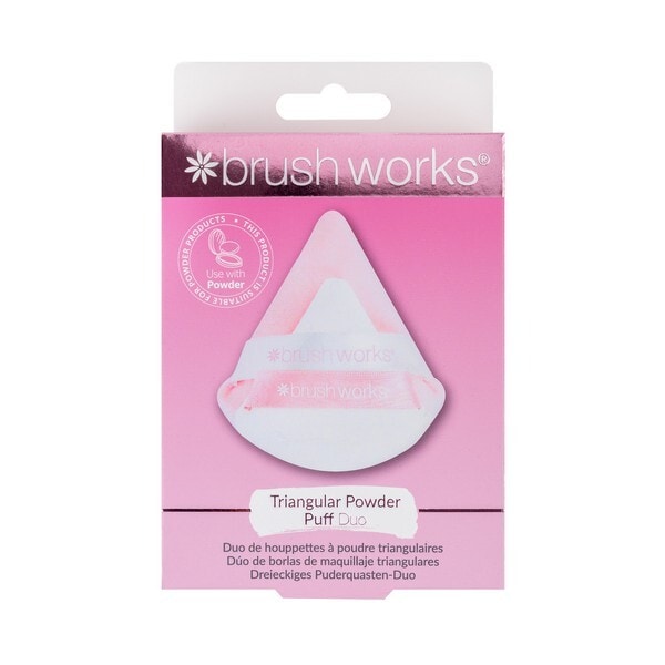 Brushworks Triangular Powder Puff Duo