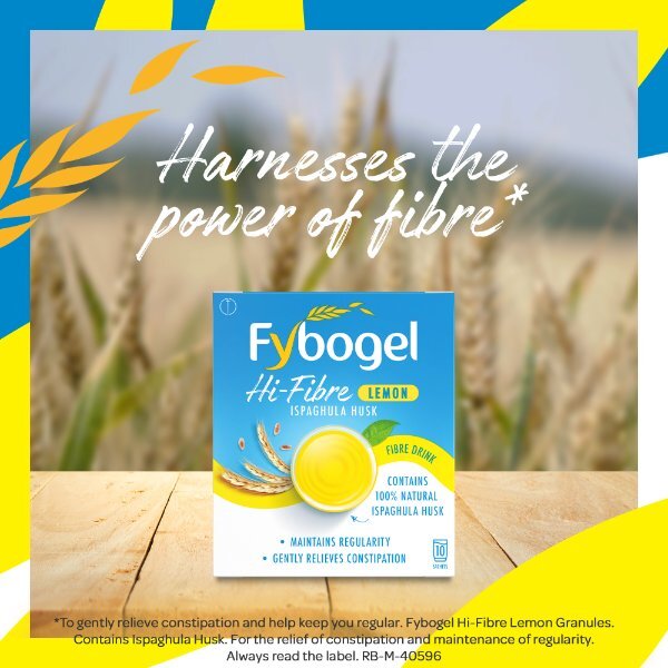 Fybogel Hi Fibre Lemon Constipation Relief 10 Sachets