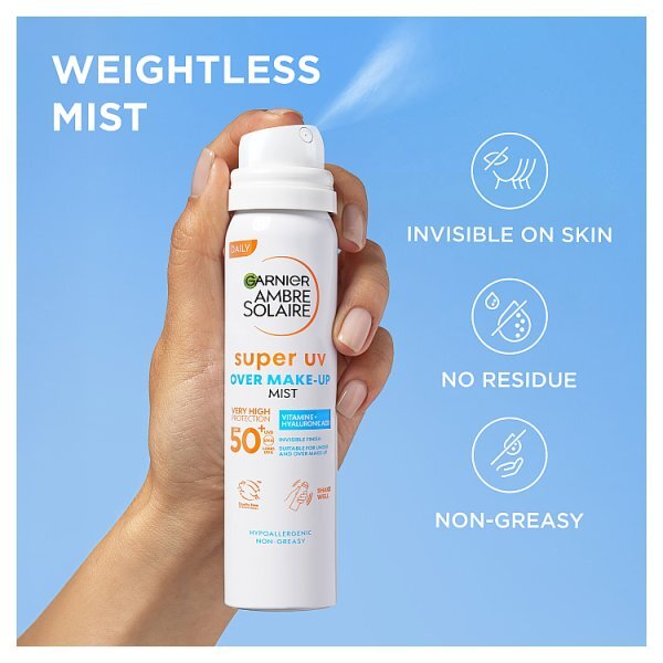 Ambre Solaire Super UV SPF50+ Over Makeup Face Mist 75ml