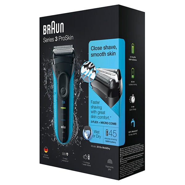 Braun Series 3 Proskin 3010s Wet & Dry Electric Shaver