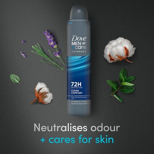 Dove Men+Care Advanced Clean Comfort Anti-Perspirant Aerosol 200 ml