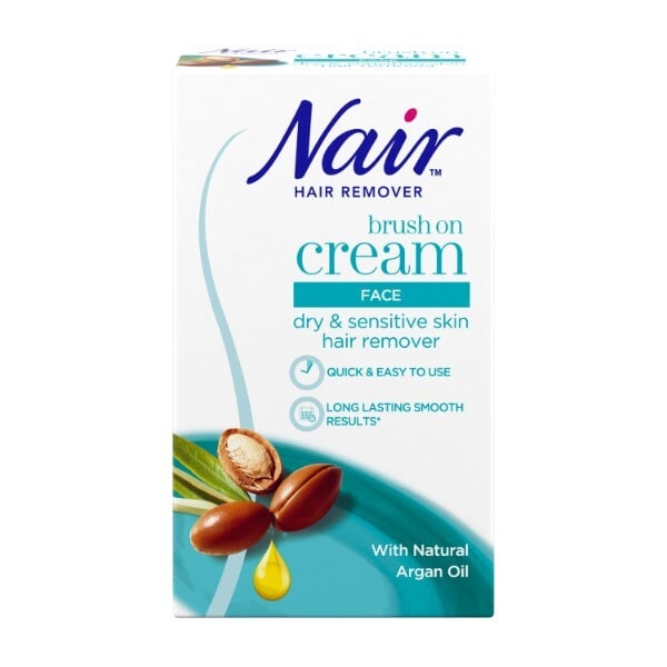 Nair Face Brush On Hair Removal Cream 50ml