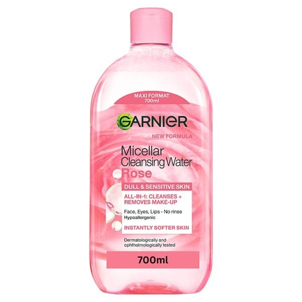 Garnier Micellar Rose Cleansing Water Makeup Remover Sens. Skin 700ml