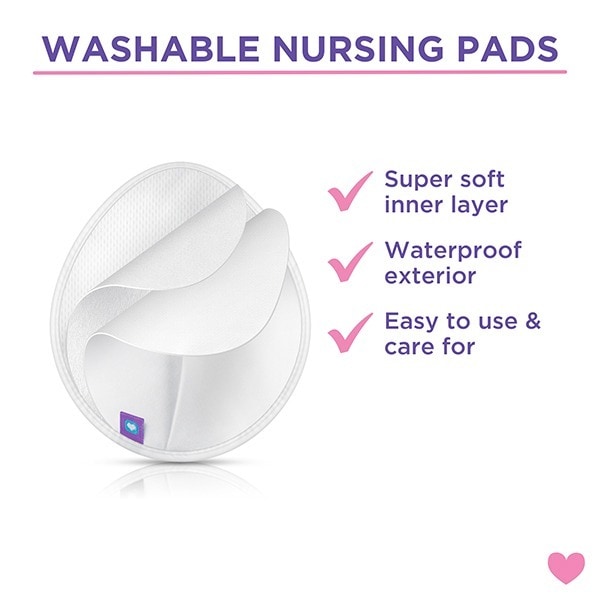 Lansinoh Washable Nursing Pads x 4