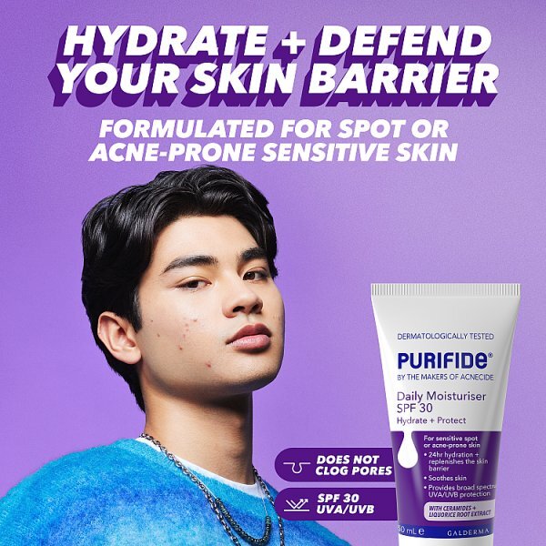 Acnecide Purifide Daily Moisturiser Spf30 50Ml