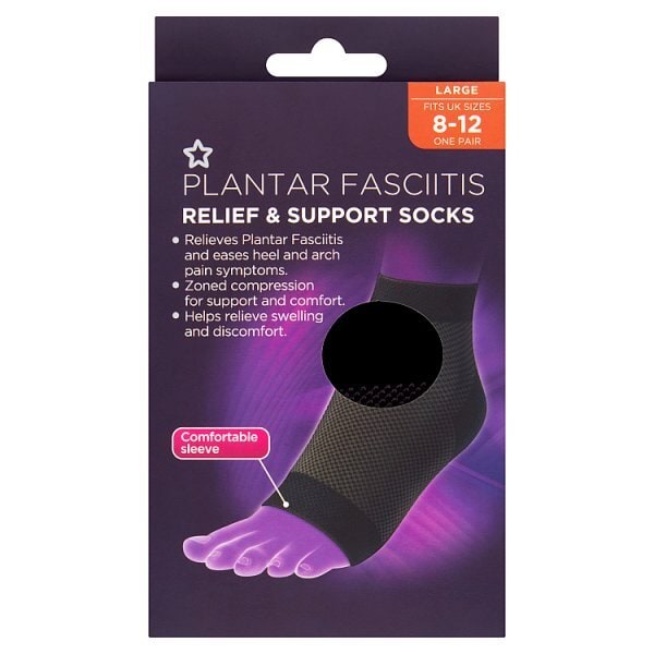 Superdrug Plantar Relief and Support Sock Size 8-12