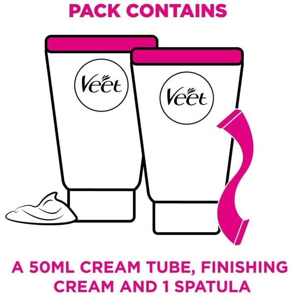 Veet Pure Hair Removal Kit Face Sensitive Skin 2 x 50ml