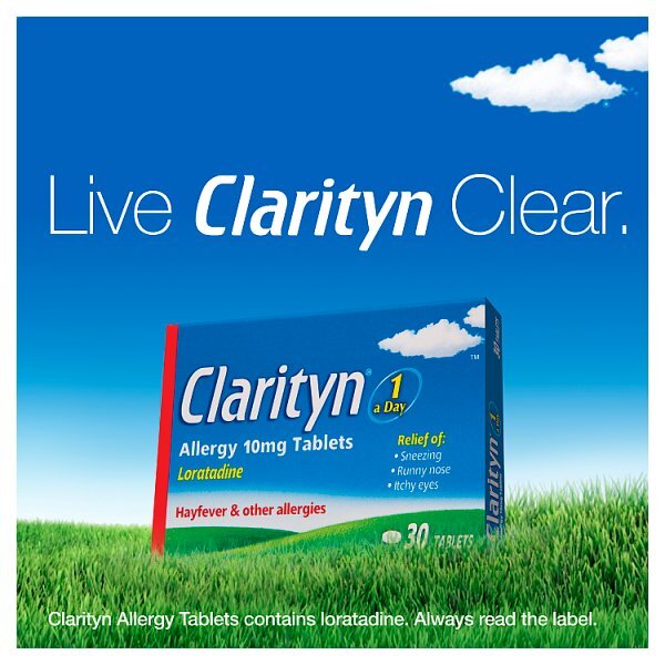 Clarityn Allergy & Hayfever Prescription Strength 60 Tablets