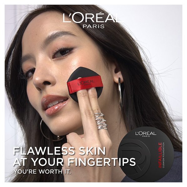 L'Oréal Paris Foundation, Infallible Fresh Wear Cushion Foundation, Up To 24Hr Wear, Shade 50