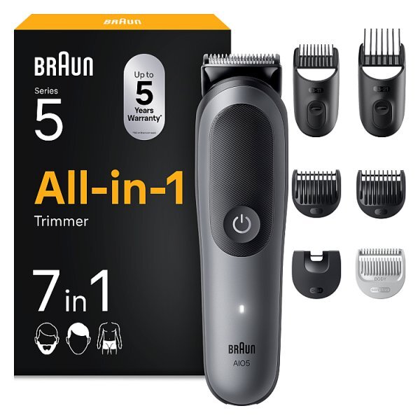 Braun All-In-One Kit, 7In1 Grooming, Body Trim, Aio5520