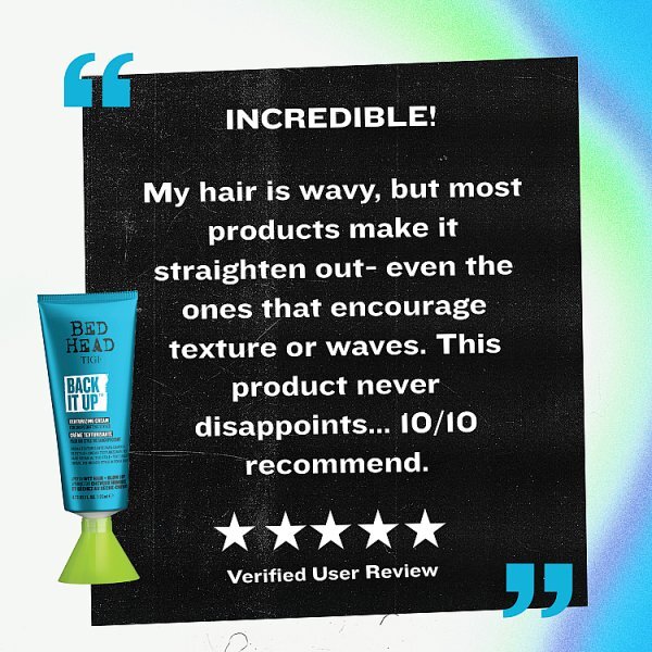 TIGI Back It Up Texturising Cream 125ml
