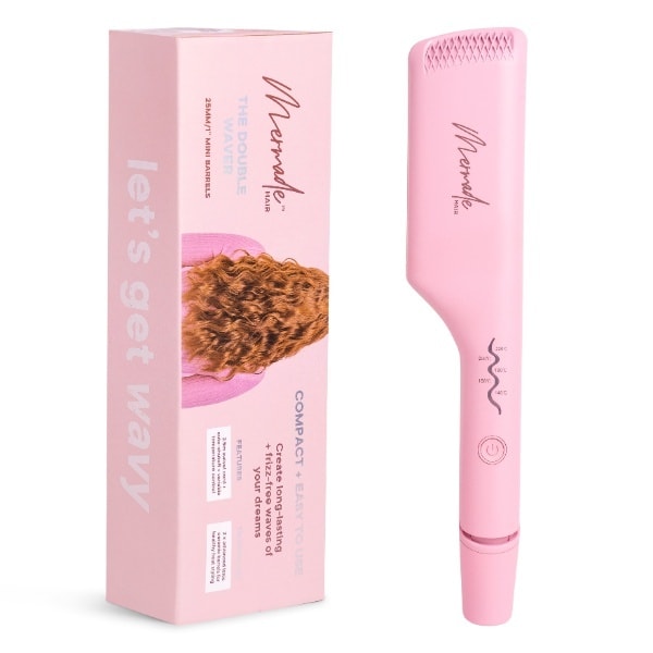 Mermade Hair Double Waver Pink - Dreamy, Medium-Sized Waves