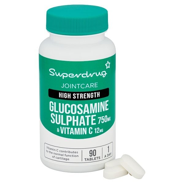 Superdrug High Strength Glucosamine 750mg With Vit C 90s
