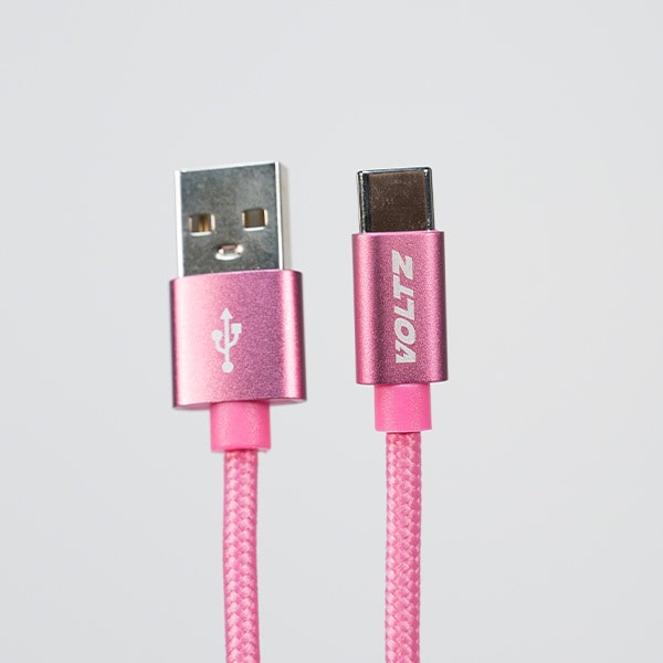 Voltz Usb To Usb-C Cable Pink