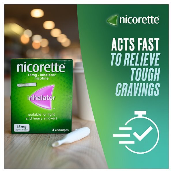 Nicorette® 15mg Inhalator Nicotine Cartridges (Stop Smoking)