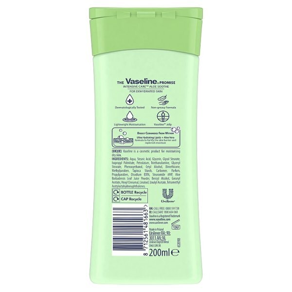 Vaseline Intensive Care Body Lotion Aloe Soothe 200ml