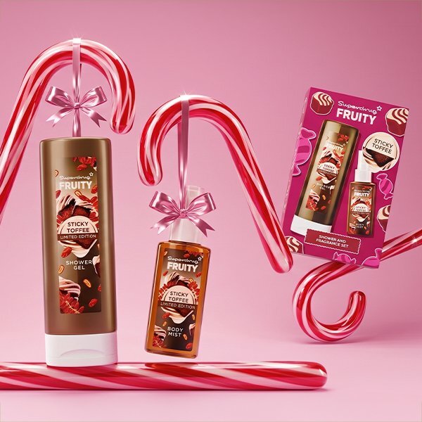 Superdrug Fruity Sticky Toffee Body Care Gift Set