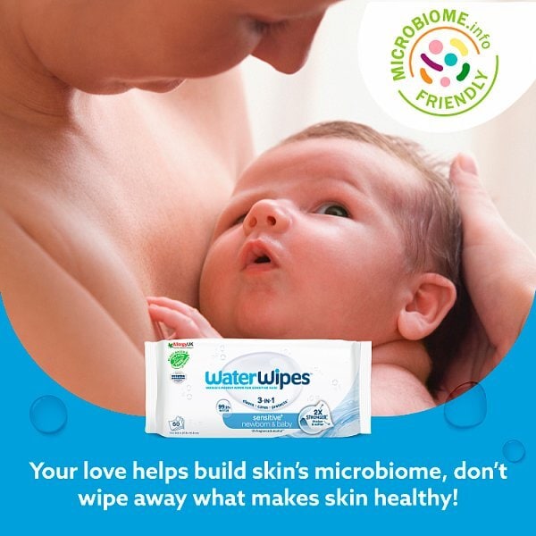 Waterwipes Sensitive Newborn Biodegradable Baby Wipes 4 Pk