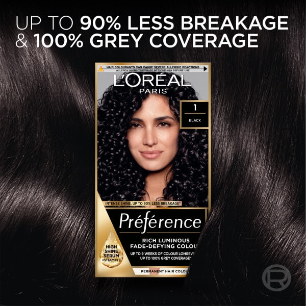 Preference 1 Black Permanent Hair Dye