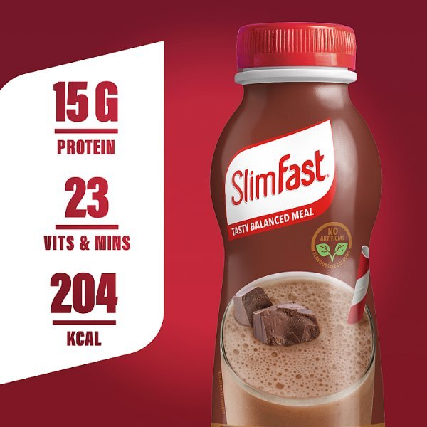 SlimFast Protein Chunky Chocolate Flavour Shakes 6x325ml