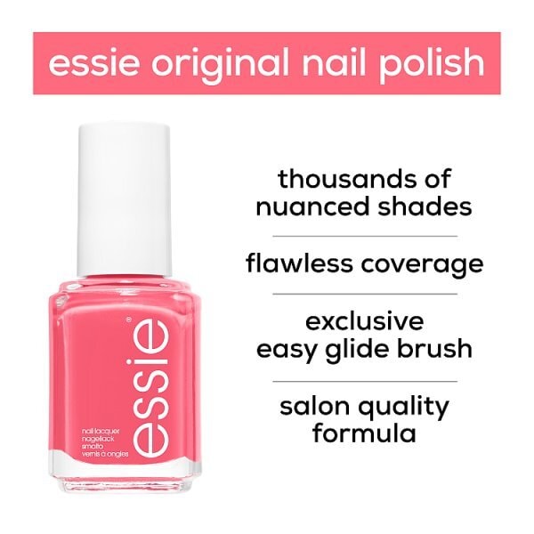 essie Core 73 Cute As A Button Bright Pink Coral Nail Polish