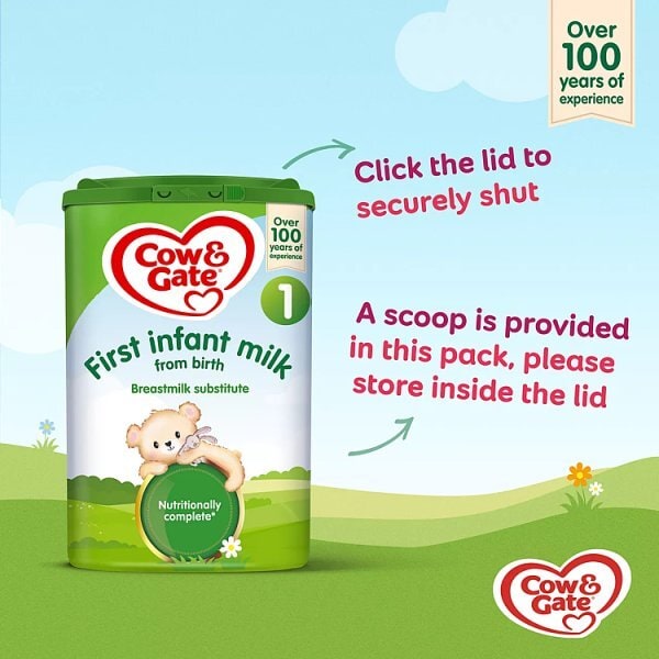 Cow & Gate 1 First Baby Milk Formula Powder from Birth 800g