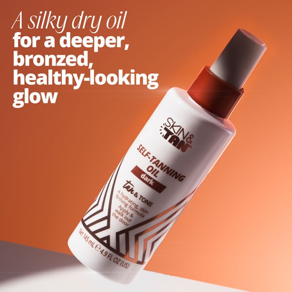 Skin & Tan Tan & Tone Oil Dark