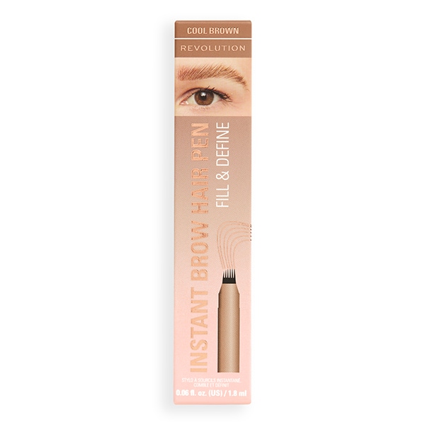 Revolution Instant Brow Hair Pen Cool Brown