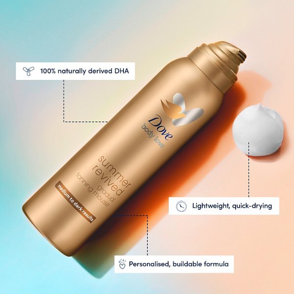 Dove Gradual Tanning Mousse Fair To Medium 150ml