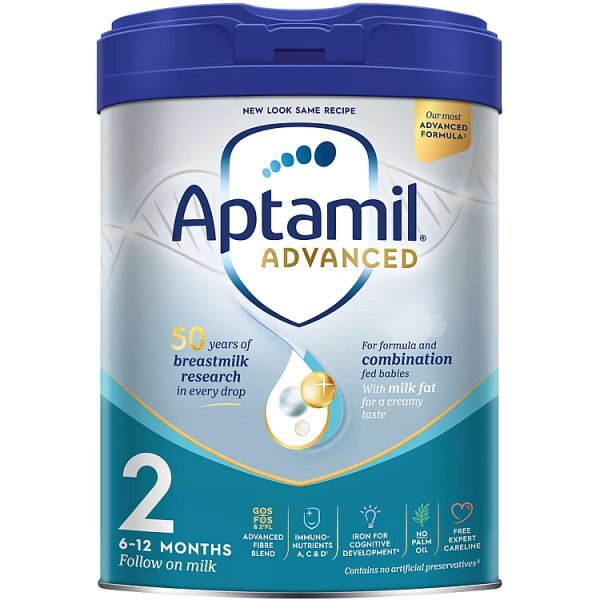 Aptamil 2 Advanced Follow On Baby Milk Formula 6-12 Mth 800G