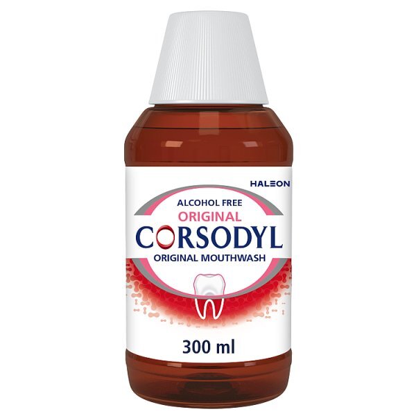Corsodyl Medicated Mouthwash, Original, Alcohol Free 300ml