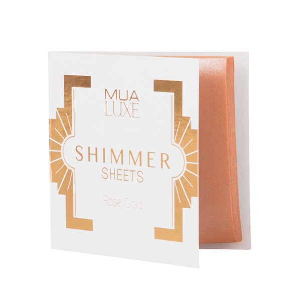 MUA Luxe Shimmer Sheet Rose Gold