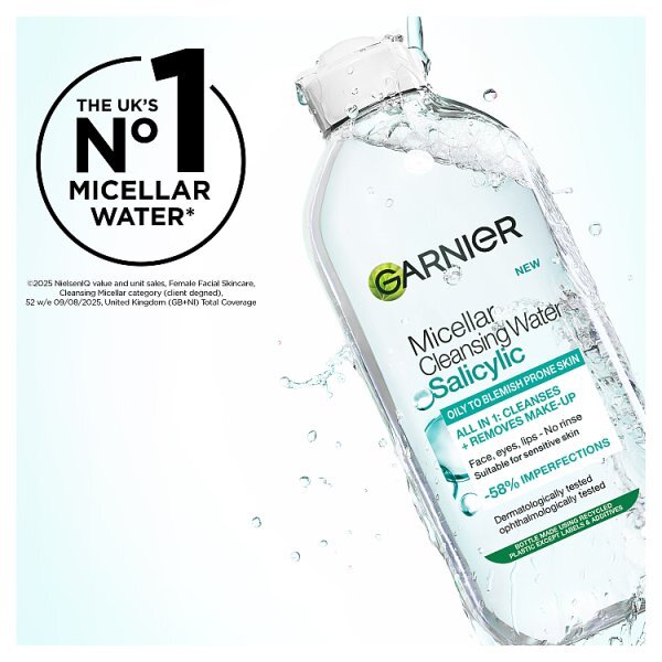 Garnier Micellar Salicylic Cleansing Water Blemish Prone Skin 400ml