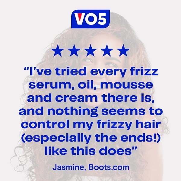 VO5 Frizz Free Hair Cream for dry dull hair 125ml
