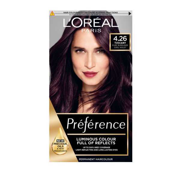 DNRAD Preference Infinia 4.26 Pure Burgundy Violet Hair Dye