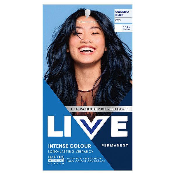 Schwarzkopf LIVE 090 Cosmic Blue Permanent Hair Dye