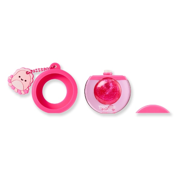 Trouble Maker x Squishmallows Auggie the Cuttlefish Pink Bubble Trouble with Snug