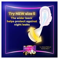 Always Platinum Normal Sanitary Towels With Wings 24 Pads