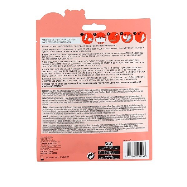 DNR Oh K! Watermelon & Citrus Foot Peel