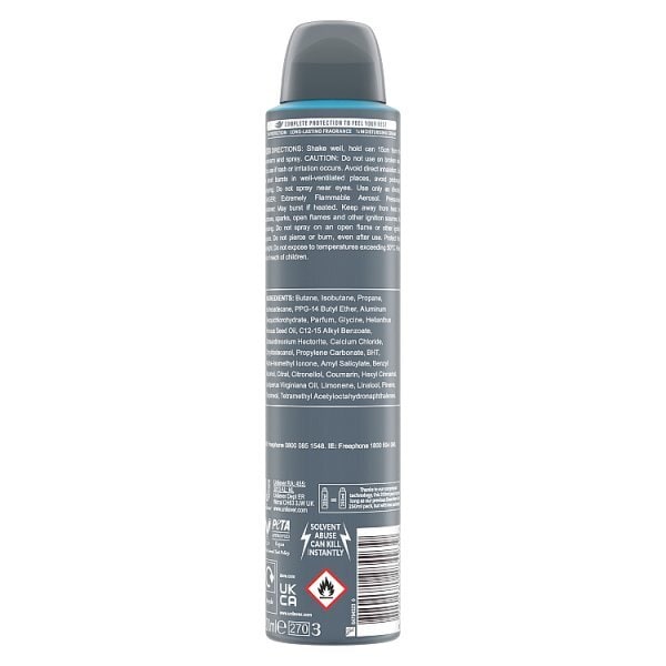 Dove Men+Care Advanced Clean Comfort Anti-Perspirant Aerosol 200 ml