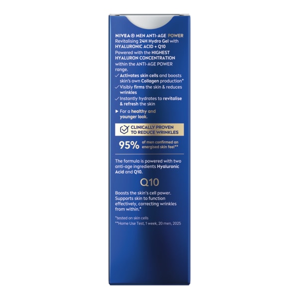 NIVEA MEN HYALURON DAY CRM GEL Q10 50ML