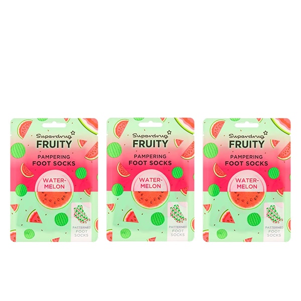 Superdrug Fruity Watermelon Footock 3 Pack Bundle