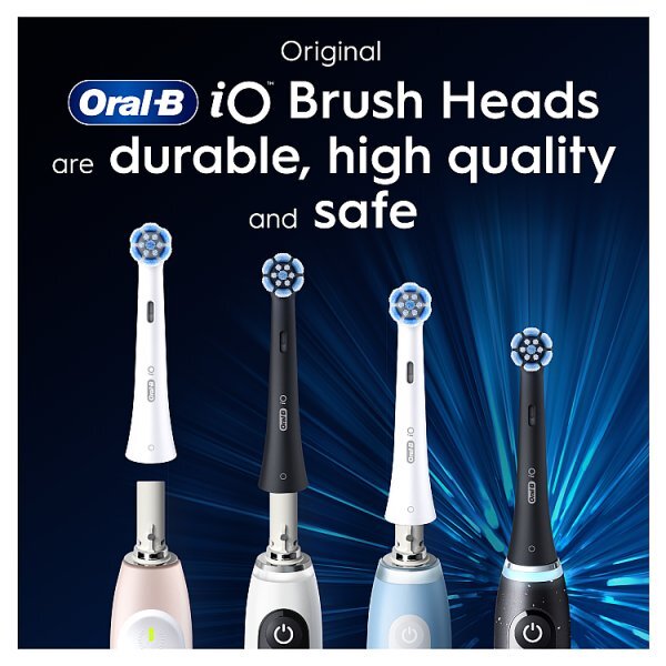 Oral-B iO Gentle Care Black Toothbrush Heads 4 Pack